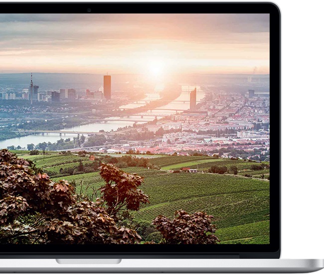 Wien im Sonnenuntergang