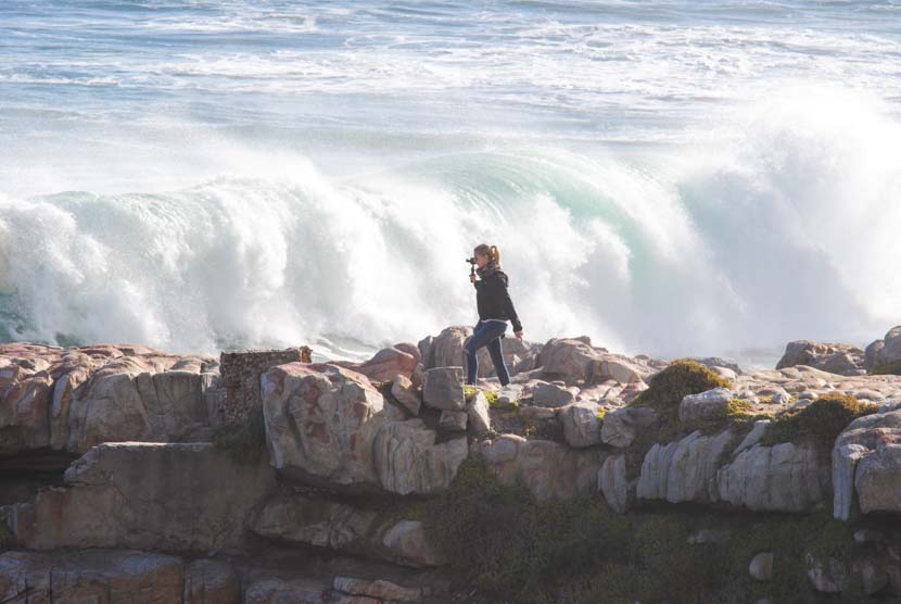 Wellen in Hermanus