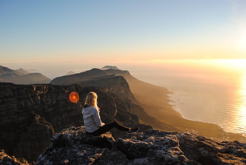 Suedafrika Kapstadt Tafelberg