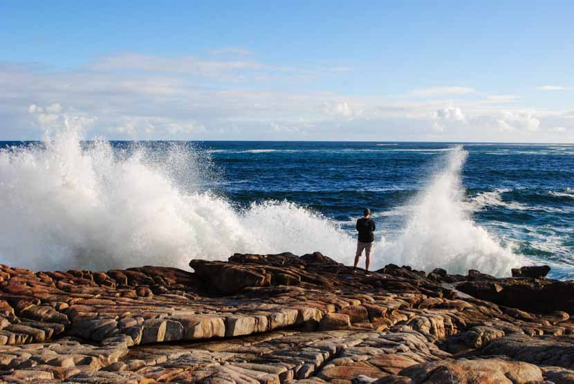 Wellen in Hermanus